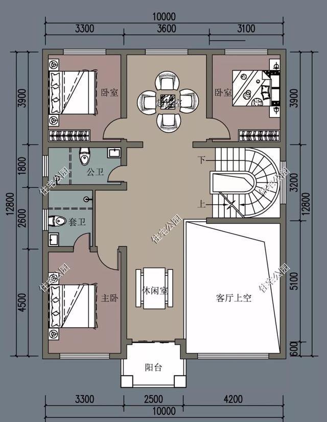 农村自建房大露台如何设计？精选5套户型，最后一套顶层露台大赞