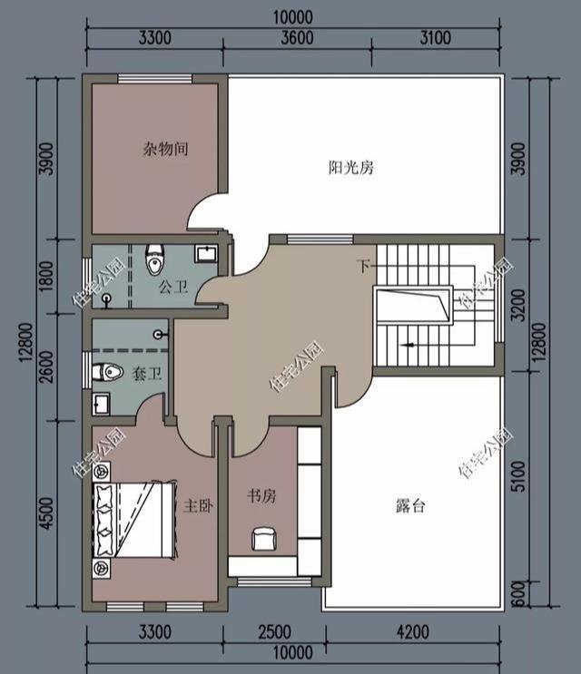 农村自建房大露台如何设计？精选5套户型，最后一套顶层露台大赞
