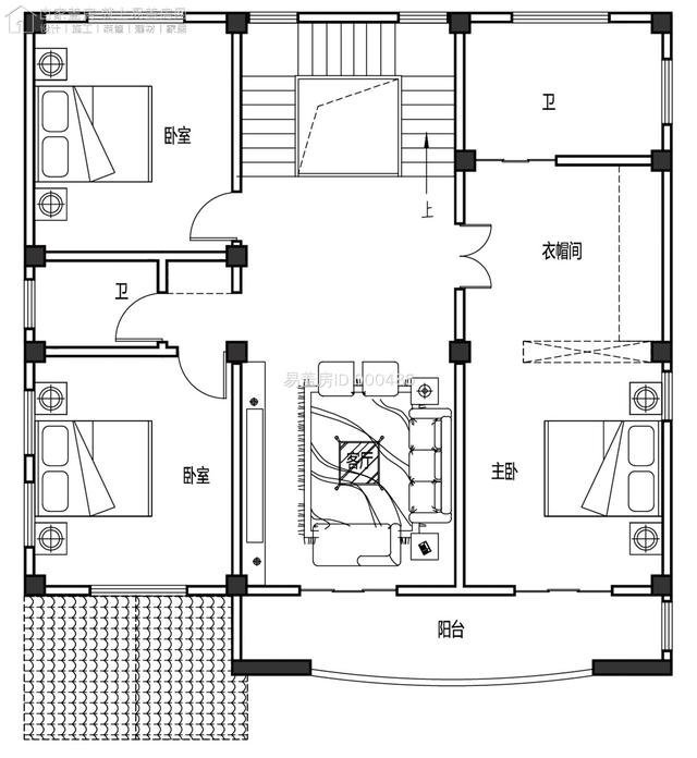 60万福建陈家三层别墅，3处观景阳台，6卧3厅