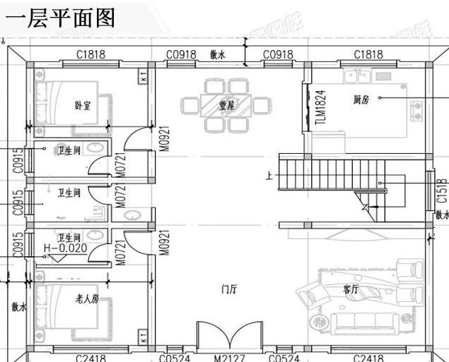 25万二层现代简约小别墅，卧室换成厨房，两种布局任意选