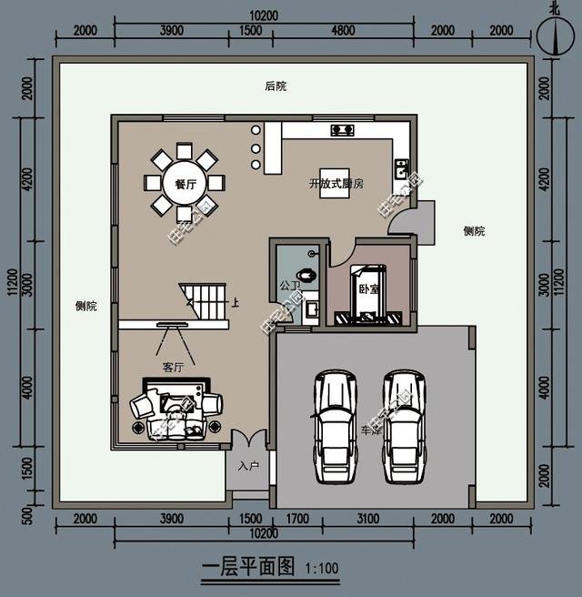 农村自建房，平屋顶比坡屋顶更加方便与实惠，精选5套坡屋顶户型