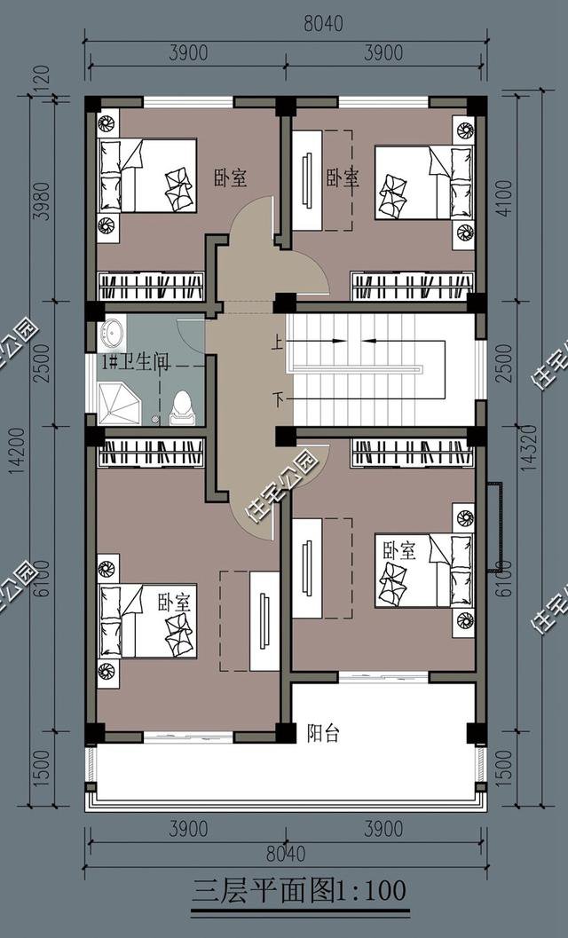 农村自建房，平屋顶比坡屋顶更加方便与实惠，精选5套坡屋顶户型