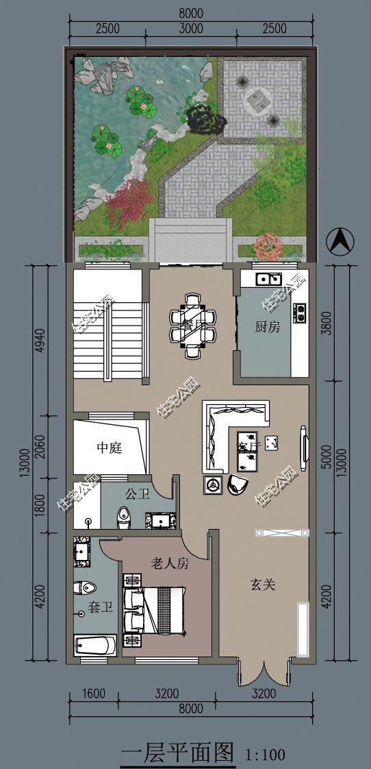 农村自建房，平屋顶比坡屋顶更加方便与实惠，精选5套坡屋顶户型