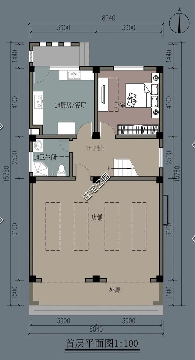 农村自建房，平屋顶比坡屋顶更加方便与实惠，精选5套坡屋顶户型