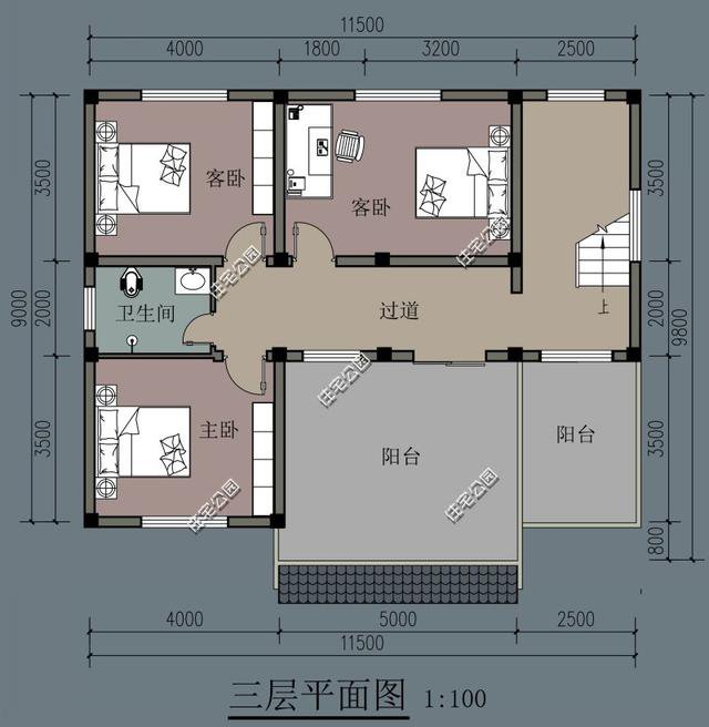 农村自建房，平屋顶比坡屋顶更加方便与实惠，精选5套坡屋顶户型