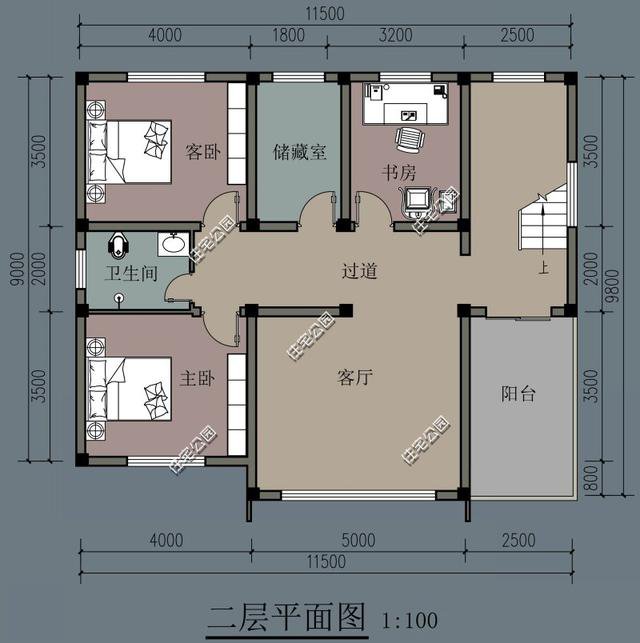 农村自建房，平屋顶比坡屋顶更加方便与实惠，精选5套坡屋顶户型