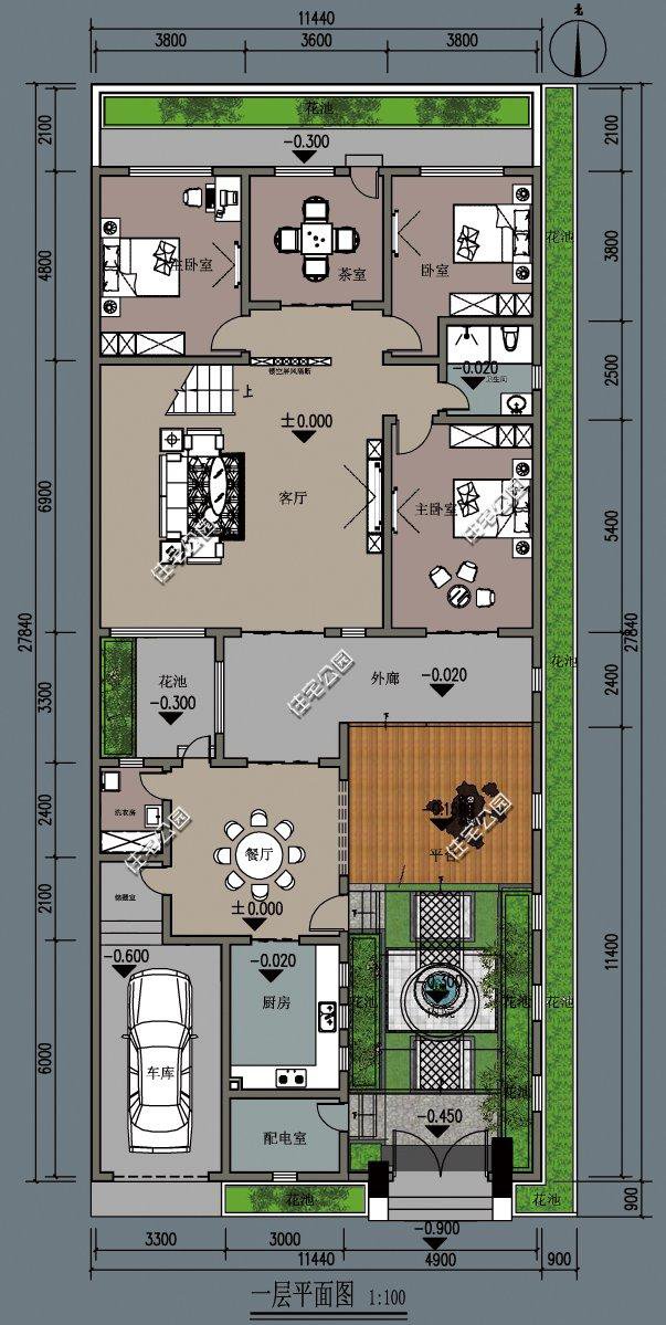 农村自建房，平屋顶比坡屋顶更加方便与实惠，精选5套坡屋顶户型