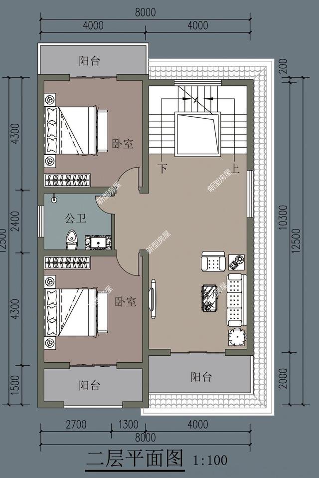 精选图库：宅基地面宽8m可以盖的农村别墅，性价比超高