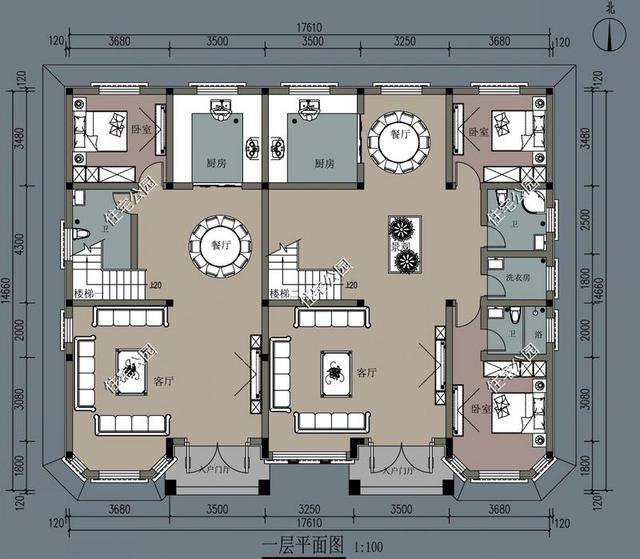 农村两兄弟都要建房，宅基地不够用？3套双拼别墅送给你