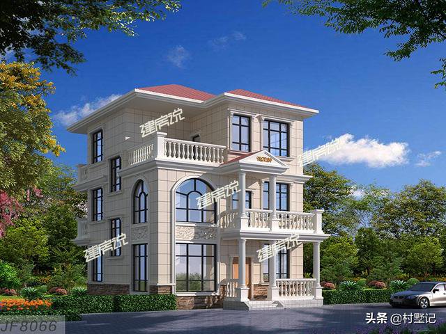 这3款别墅图纸，占地80平，20几万建起来，全村都来找你要图纸