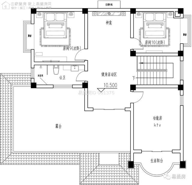 11.9m×12.2m，福建泉州豪华雅致的欧式别墅