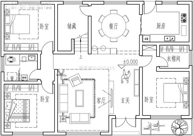 45万2厅6卧湖北宜昌易家二层别墅，双露台设计，前后采光