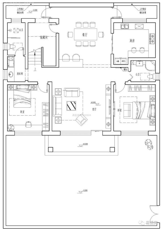 50.9万建两层简欧风格别墅，纯白外墙