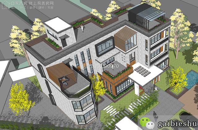 海南万宁卓家8卧带佛堂三层现代别墅，卧室带飘窗，平屋顶可上人