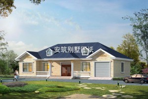 农村房屋设计效果图，左右对称非常具有设计感。