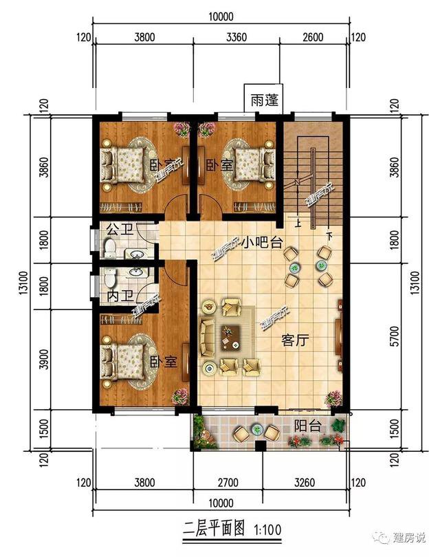要准备开工了，建什么房好心里还没底？看看这5款120平的别墅