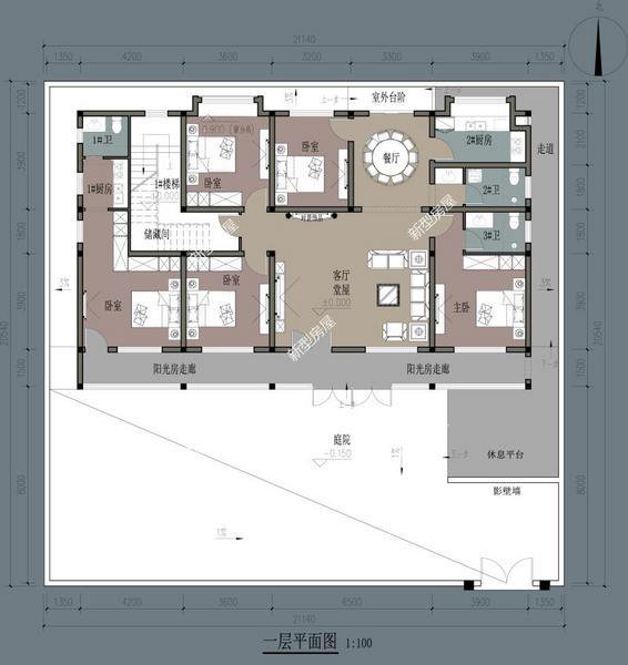 农村养老建一层，不比别墅差，有个院子还能养鸡鸭