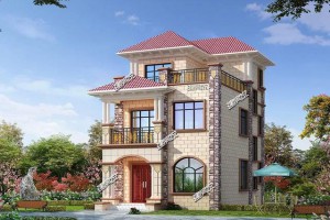 3款农村自建别墅户型图，二三十万建出了上百万的气势。