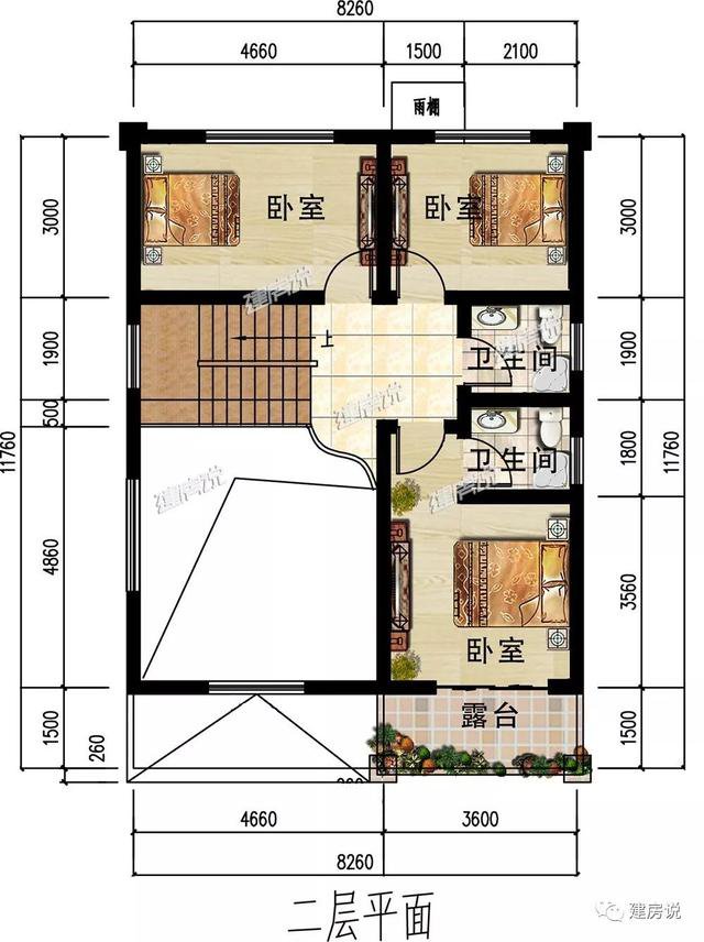 3款面宽8米的别墅，三十多万建出了上百万的气势，看完蠢蠢欲动