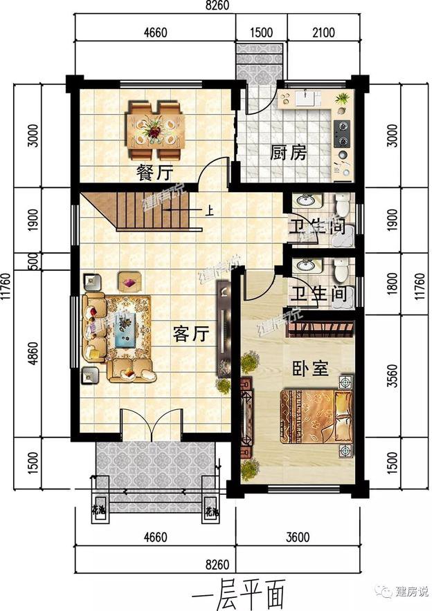 3款面宽8米的别墅，三十多万建出了上百万的气势，看完蠢蠢欲动