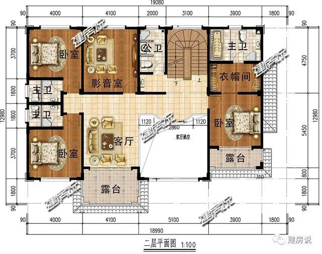 湖南老板回乡建别墅，看完室内装饰，我承认我酸了