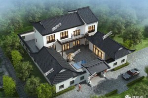 中式庭院别墅案例，建一栋，邻居天天爱来你家串门。