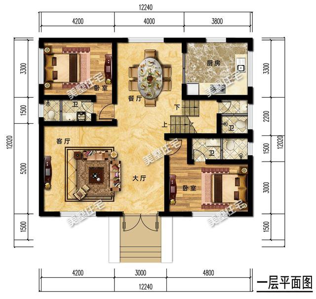 4套欧式别墅户型图，每栋都是经典，建在老家扑面而来的大气感