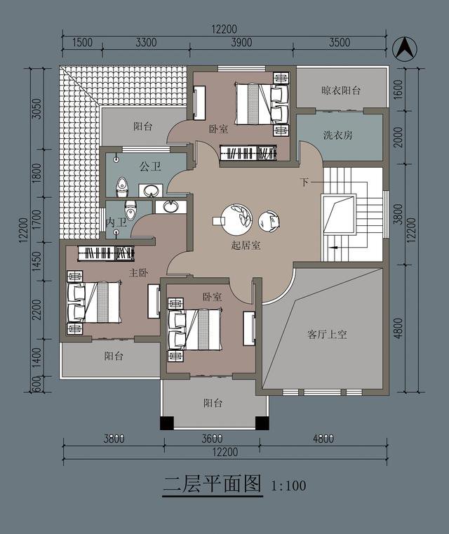 效果图很好，实际生活中却是那样，但建这样一栋农村别墅真心不错