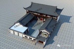 农村一层中式别墅案例，效果图堪称古典建筑写真，真美！