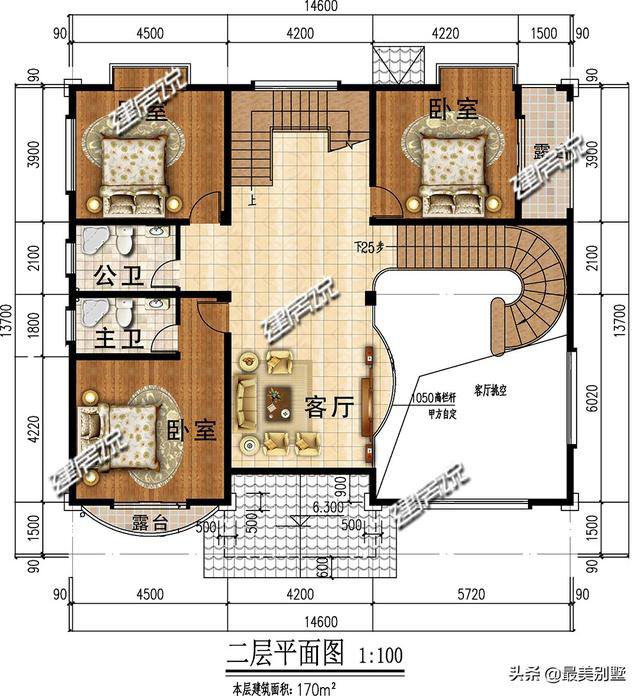 回农村盖别墅，落地窗+挑空客厅就是漂亮，6套别墅倾心推荐