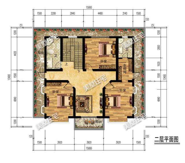农村4栋简欧别墅，外观就已如此好看，室内布局更是没话说
