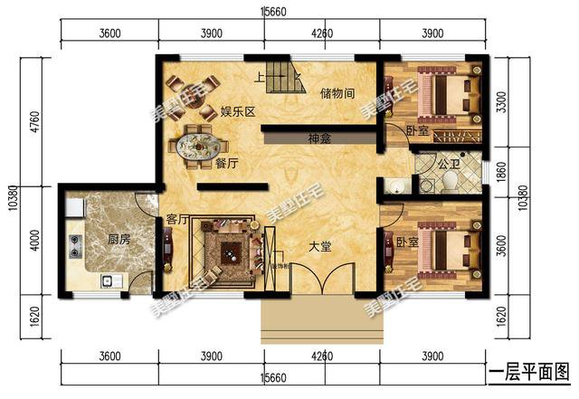 农村4栋简欧别墅，外观就已如此好看，室内布局更是没话说