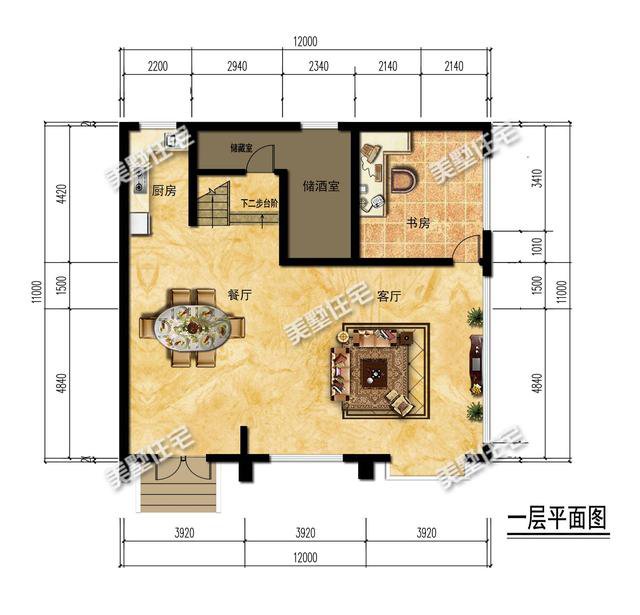 农村4栋简欧别墅，外观就已如此好看，室内布局更是没话说