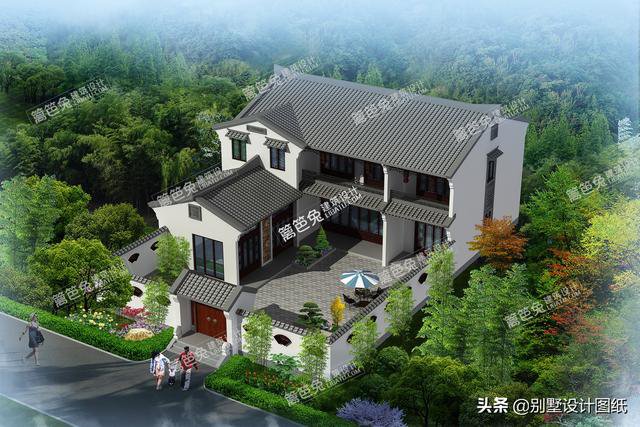 在老家建一栋中式四合院别墅，古色古香，造型经典，传承世代！