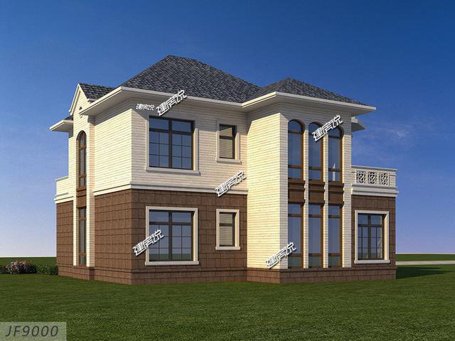带车库12✖12米的欧式别墅，32万建一栋，经济实用很划算