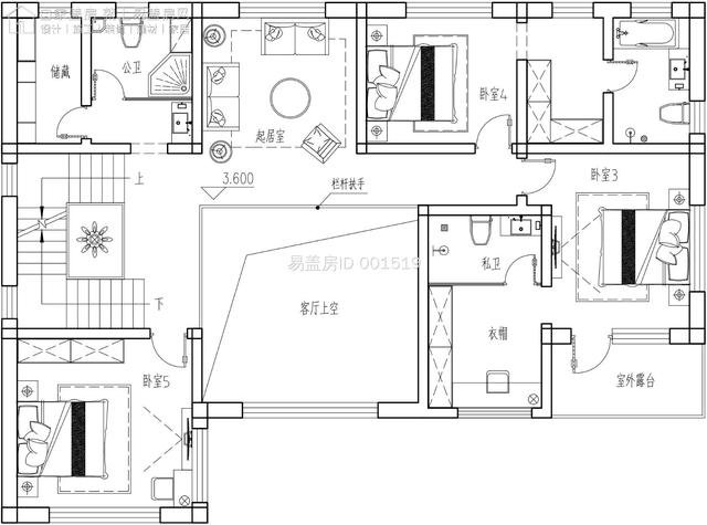 影音室+露台，北京易盖房顺义带庭院3层新中式别墅
