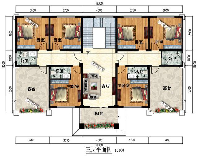 19.3×11.2米独栋双户别墅，新中式外观很大气，邻居都说不会过时
