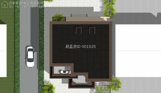 榻榻米室+露台，易盖房江苏宜兴带双庭院的新中式别墅靠谱吗