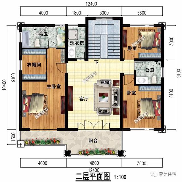2栋带车库设计的农村别墅，住漂亮房子，做体面人家