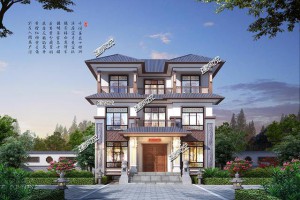 新中式别墅设计方案，建好后全村人都去围观。