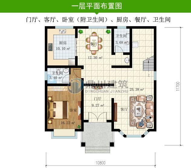 6套带堂屋新农村别墅，布局规整方便生活，适合农村环境的住宅