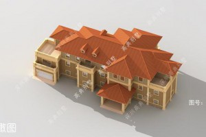 572平三层大别墅设计图纸，一点不比城里差。