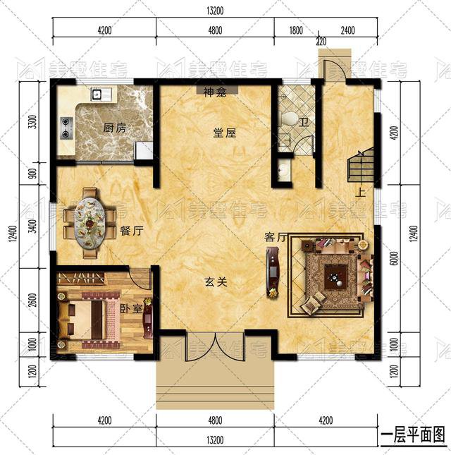 6栋霸气新中式别墅，村里的最强王者，建一栋三代兴旺