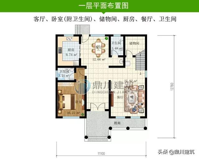 这6套新品别墅，外观新颖布局细腻，第2套占地76平造型却很大气