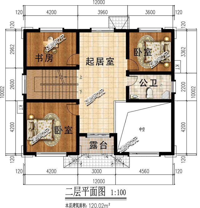 3款占地12X10米的别墅，第2款只要25万，好房子盘它！