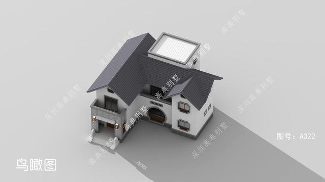 家人少建这样的中式两层小别墅，雅韵别致