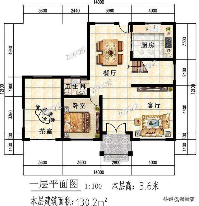 26万盖农村二层欧式别墅，这个布局全村仅此一栋！