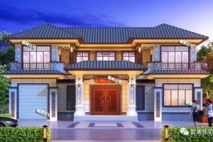 18×12.6米中式合院别墅效果图，掀起一阵复古热潮。