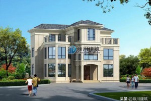 5套农村自建别墅实景图，优雅又别致，户型整体造型饱满。