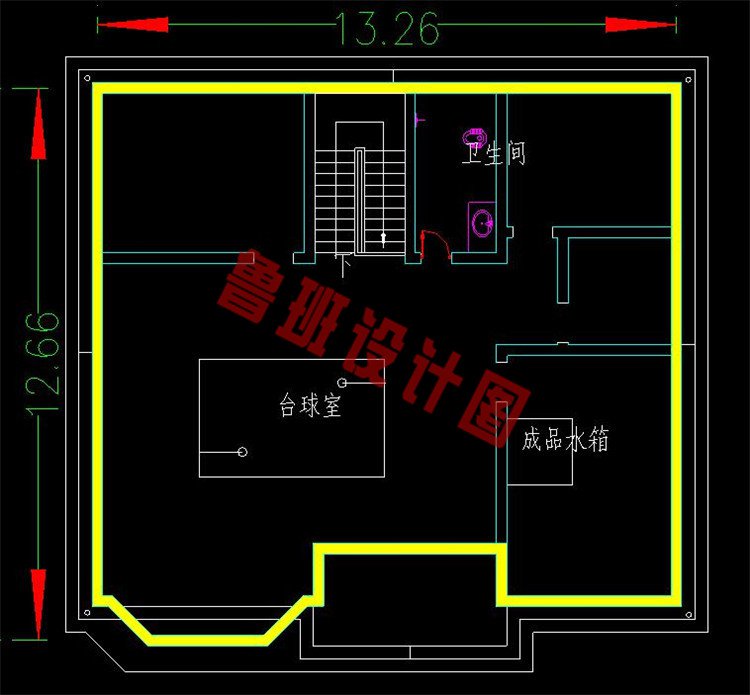 二层挑空欧式别墅设计闷顶图